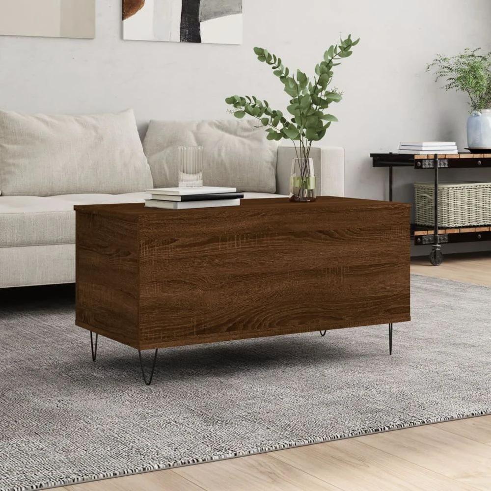 Coffee Table White 90x44.5x45 cm vidaXL Engineered Wood by vidaXL