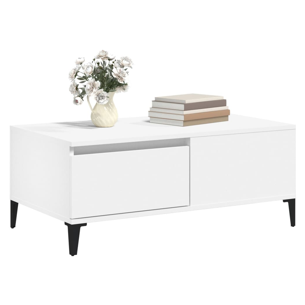 vidaXL High Quality Coffee Table White 90x50x36.5 cm vidaXL Engineered Wood - Coffee Tables Coffee Table