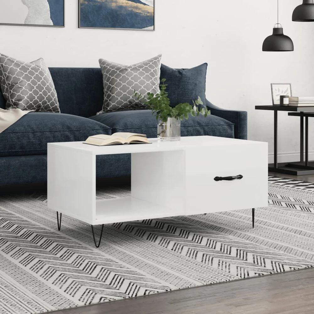 vidaXL Coffee Table White 90x50x40 cm vidaXL Engineered Wood - Coffee Tables Coffee Table