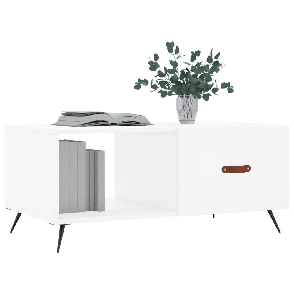 Coffee Table White 90x50x40 cm vidaXL Engineered Wood by vidaXL
