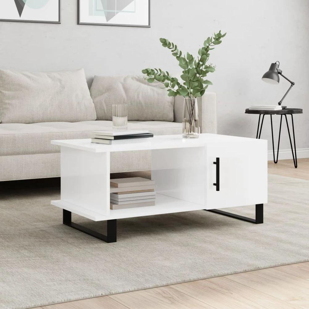 Coffee Table White 90x50x40 cm vidaXL Engineered Wood by vidaXL