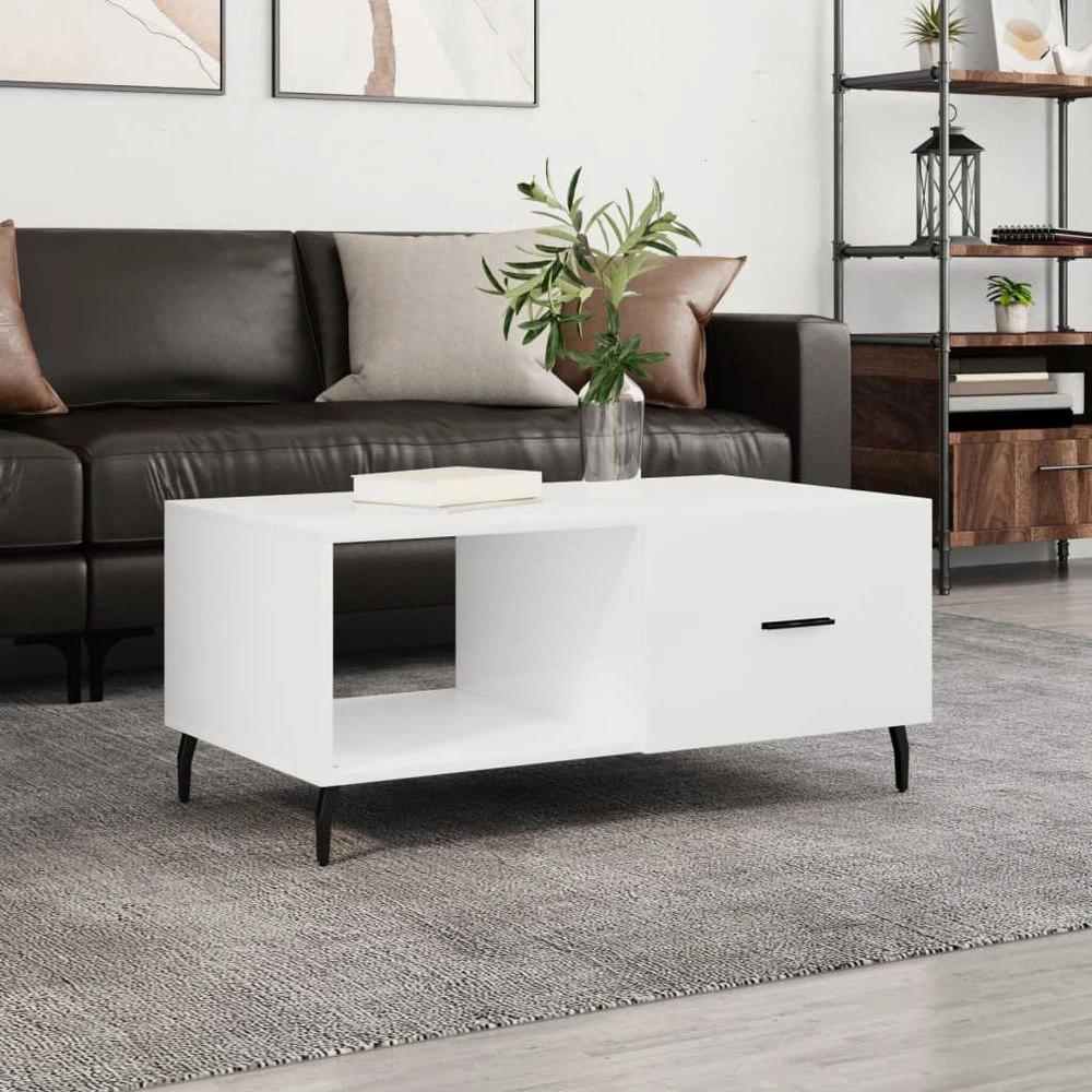 Coffee Table White 90x50x40 cm vidaXL Engineered Wood by vidaXL