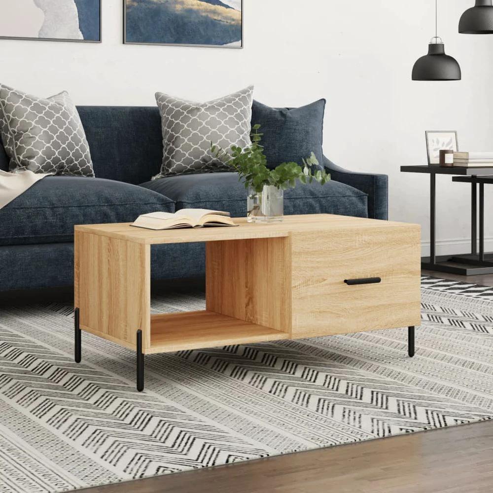 Coffee Table White 90x50x40 cm vidaXL Engineered Wood by vidaXL