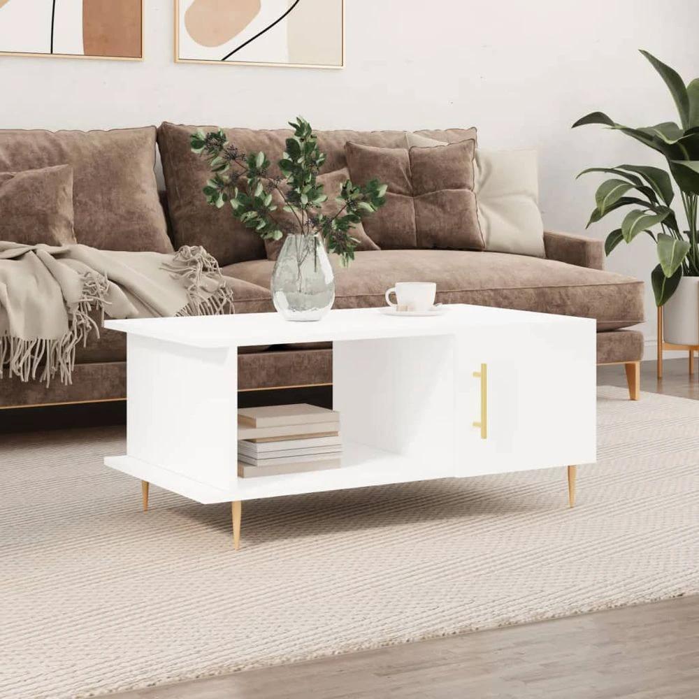 vidaXL Coffee Table White 90x50x40 cm vidaXL Engineered Wood - Coffee Tables Coffee Table