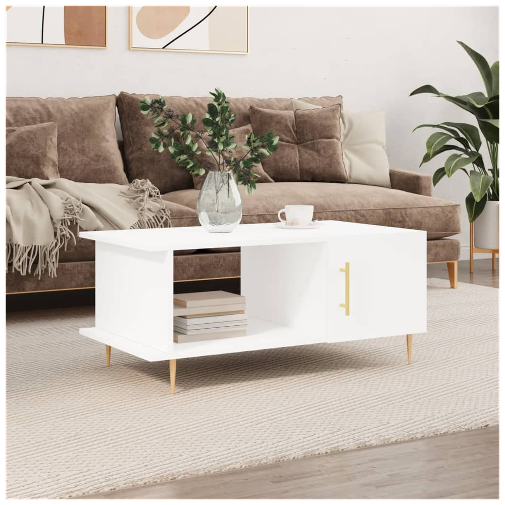 vidaXL Coffee Table White 90x50x40 cm vidaXL Engineered Wood - Coffee Tables Coffee Table