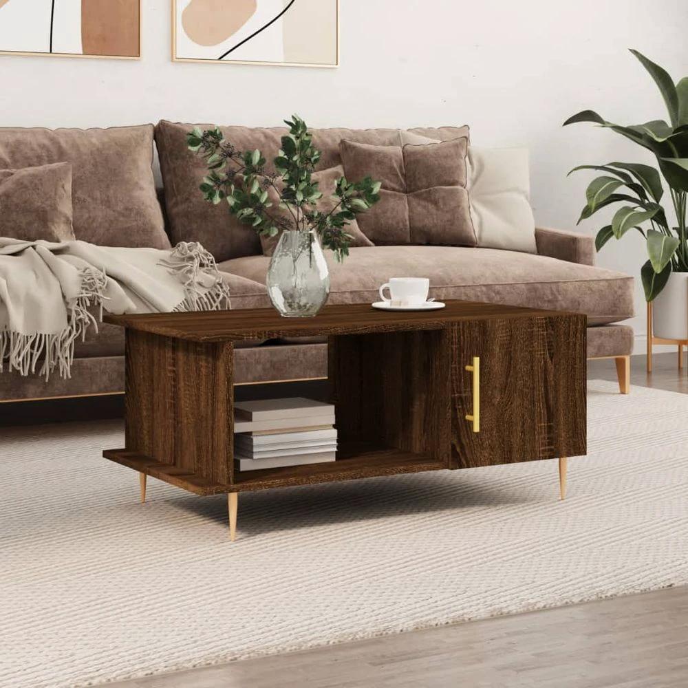 Coffee Table White 90x50x40 cm vidaXL Engineered Wood by vidaXL