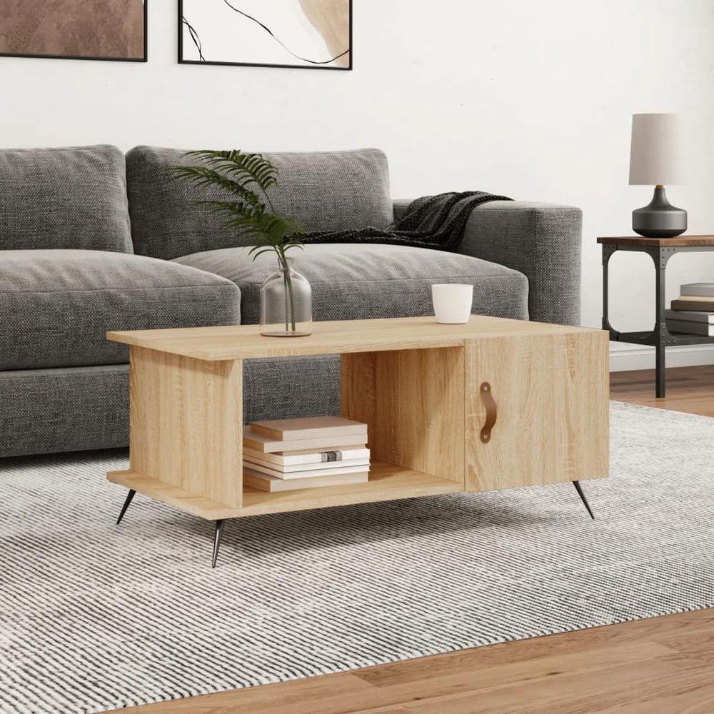 Coffee Table White 90x50x40 cm vidaXL Engineered Wood by vidaXL
