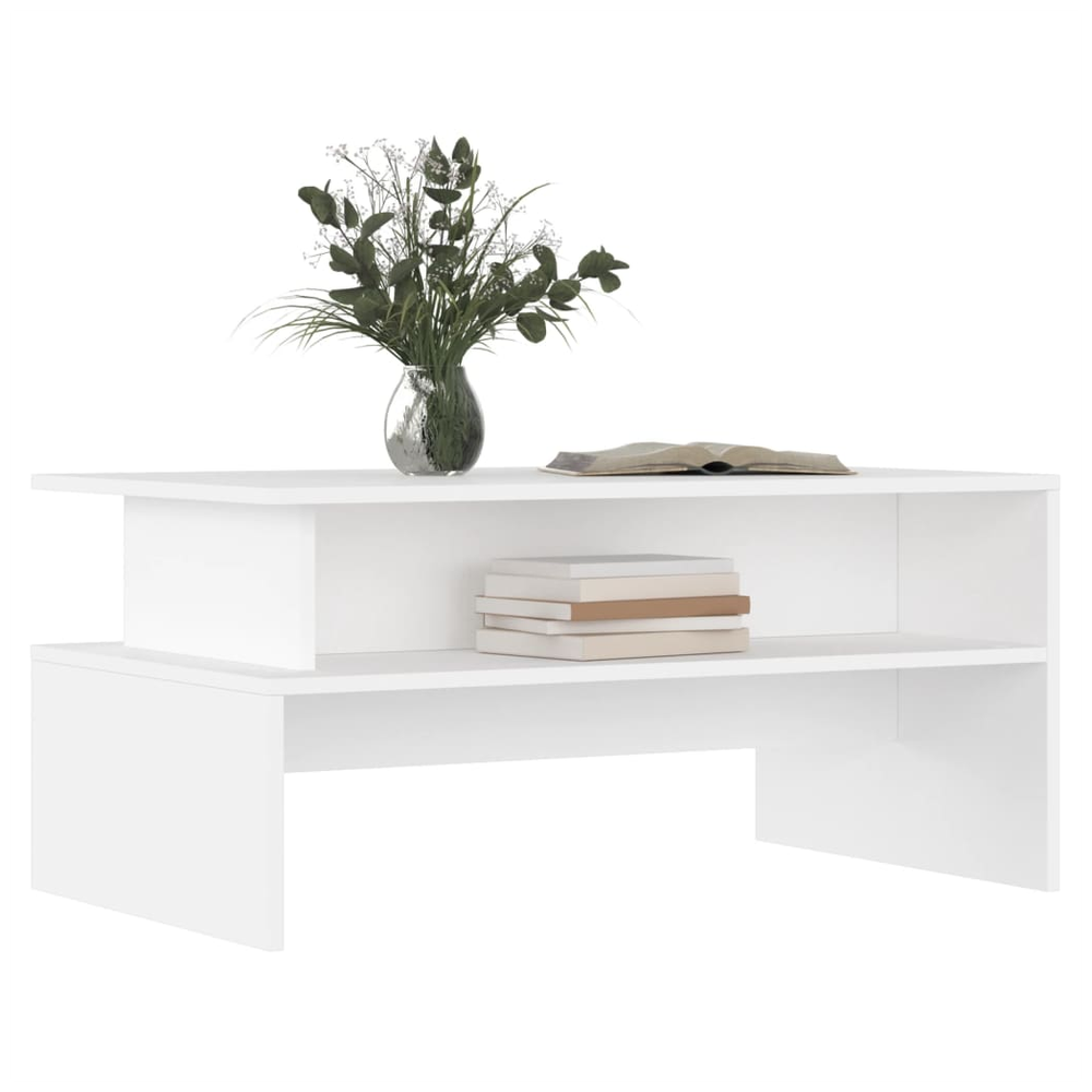 vidaXL Coffee Table White 90x55x42.5 cm vidaXL Engineered Wood - Coffee Tables Coffee Table