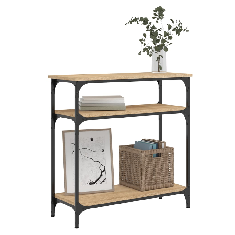 Console Table Black 100x29x75 cm vidaXL Engineered Wood by vidaXL
