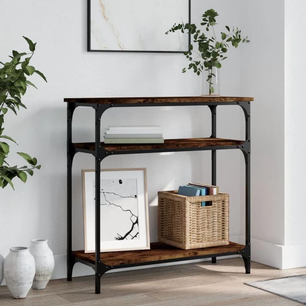 Console Table Black 100x29x75 cm vidaXL Engineered Wood by vidaXL