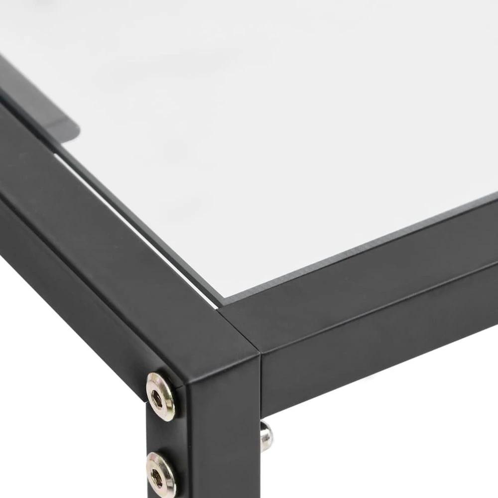 Console Table vidaXL Transparent 140x35x75.5cm Tempered Glass by vidaXL