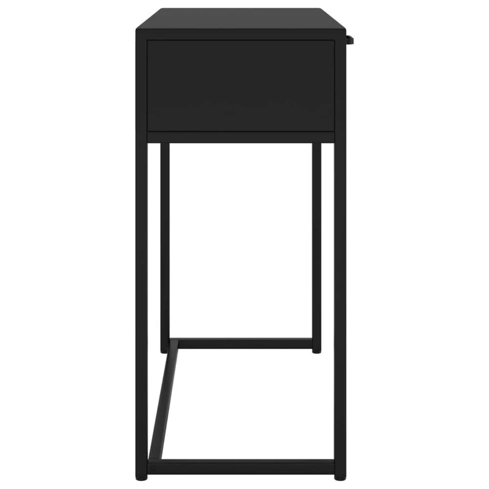 Console Table Black 72x35x75 cm vidaXL Steel by vidaXL
