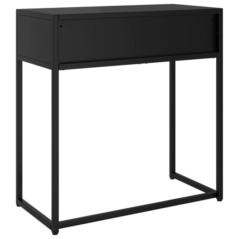 Console Table Black 72x35x75 cm vidaXL Steel by vidaXL