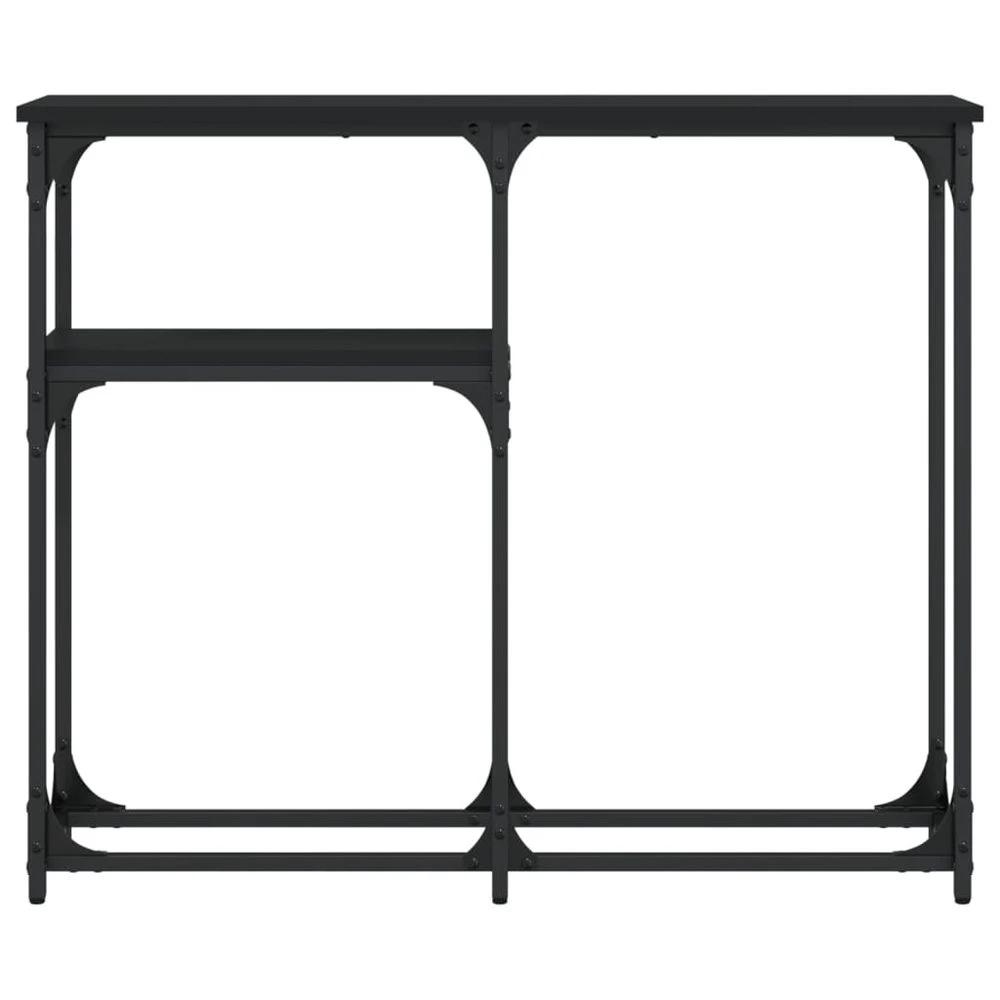 Console Table Black 90x22.5x75 cm vidaXL Engineered Wood by vidaXL