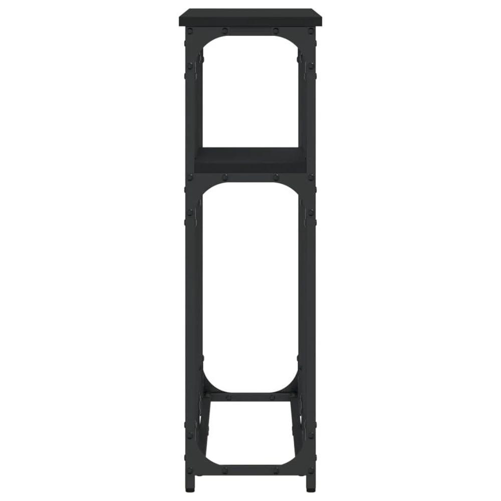 Console Table Black 90x22.5x75 cm vidaXL Engineered Wood by vidaXL