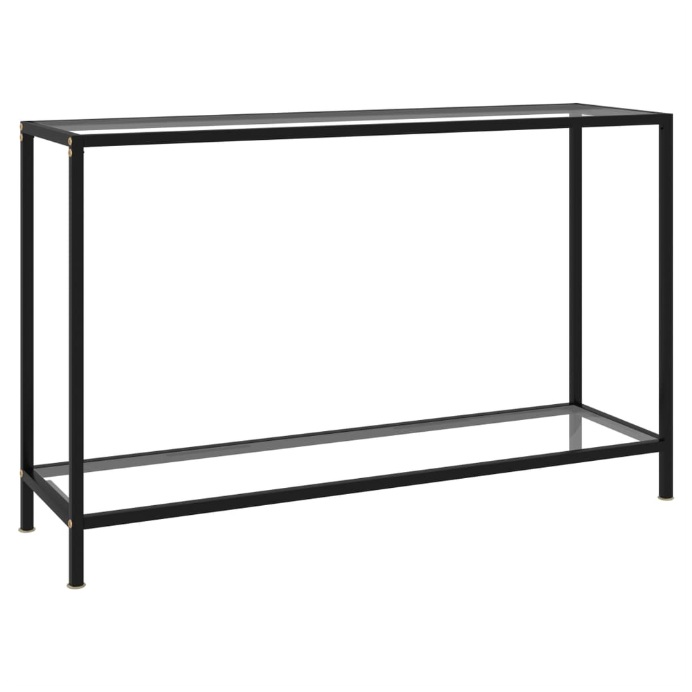 vidaXL Console Table vidaXL Transparent 120x35x75 cm Tempered Glass - Uncategorized Console Table