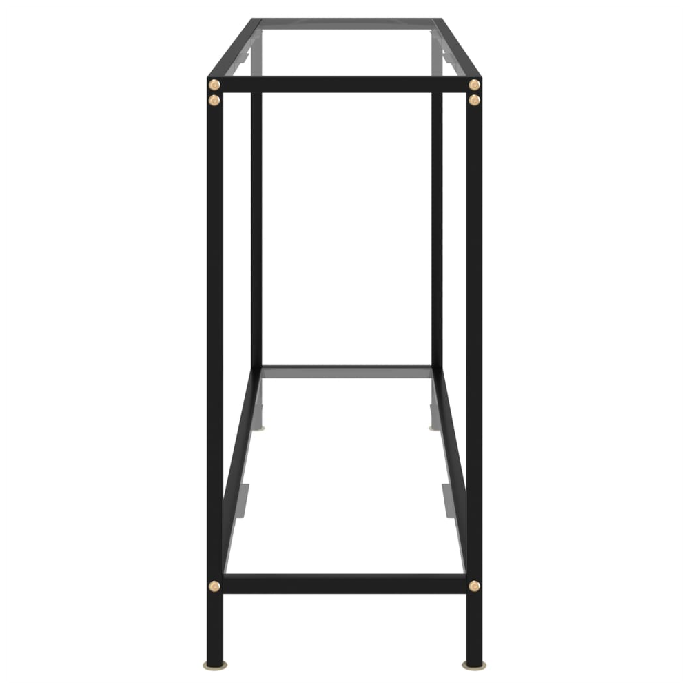 vidaXL Console Table vidaXL Transparent 120x35x75 cm Tempered Glass - Uncategorized Console Table