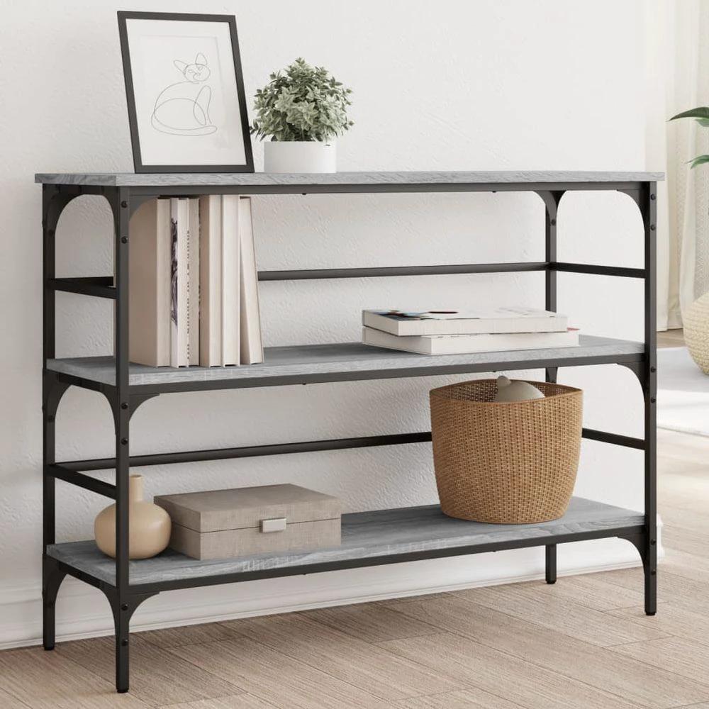 Console Table Black 100x32x75 cm vidaXL Engineered Wood by vidaXL