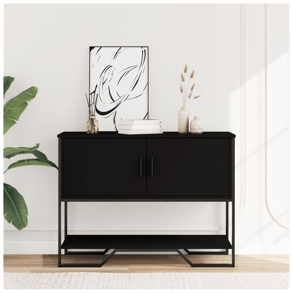 Console Table Black 100x35x74.5 cm vidaXL Engineered Wood by vidaXL