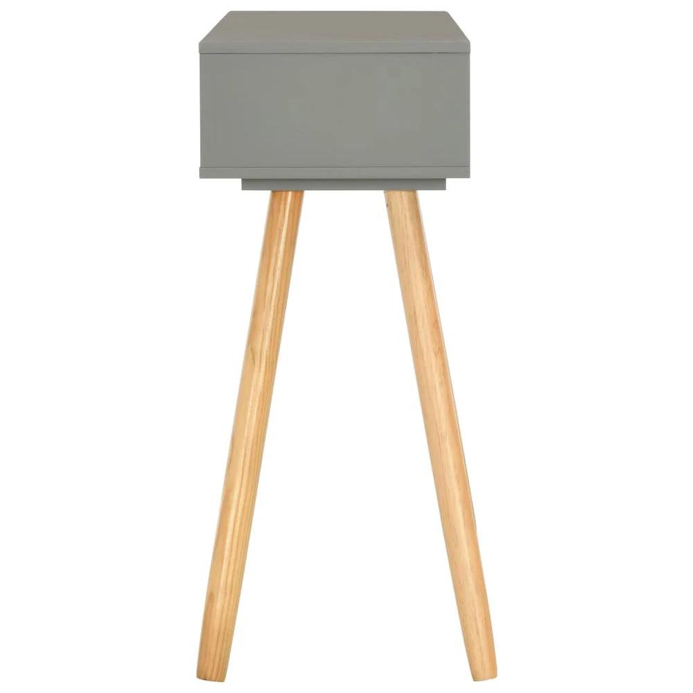 vidaXL Console Table Grey 80x30x72 cm vidaXL Solid Pinewood - Uncategorized Console Table