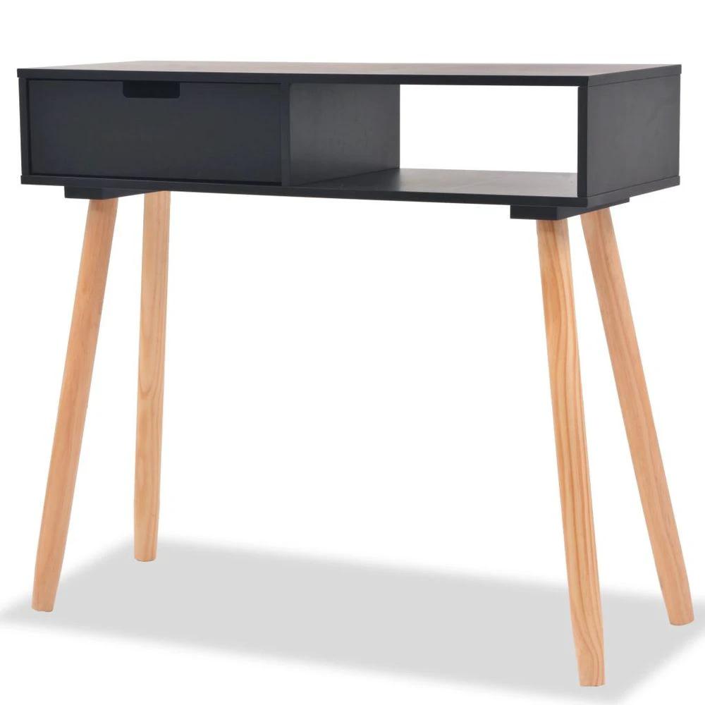vidaXL Console Table Grey 80x30x72 cm vidaXL Solid Pinewood - Uncategorized Console Table