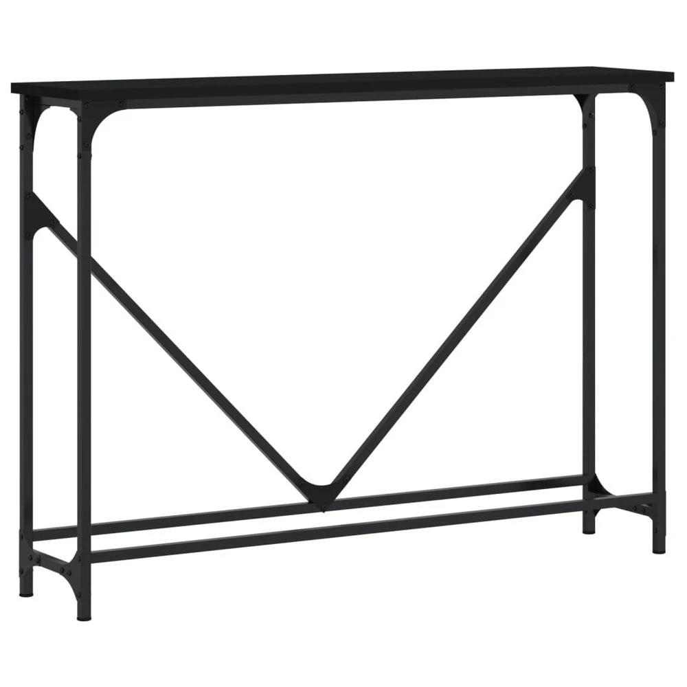 vidaXL Console Table Black 102x22.5x75 cm vidaXL Engineered Wood - Uncategorized Console Table