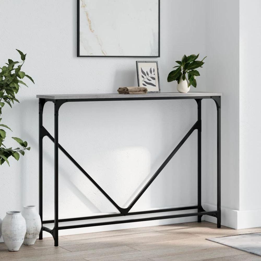 vidaXL Console Table Black 102x22.5x75 cm vidaXL Engineered Wood - Uncategorized Console Table