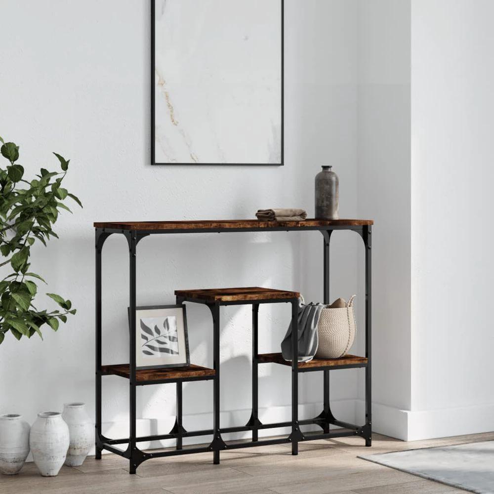 vidaXL Console Table Black 89.5x28x76 cm vidaXL Engineered Wood - Uncategorized Console Table