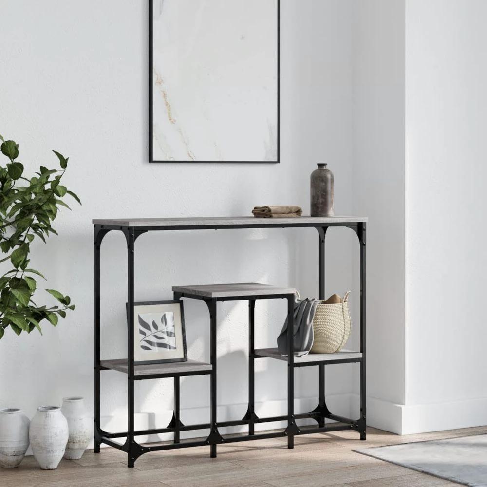 vidaXL Console Table Black 89.5x28x76 cm vidaXL Engineered Wood - Uncategorized Console Table