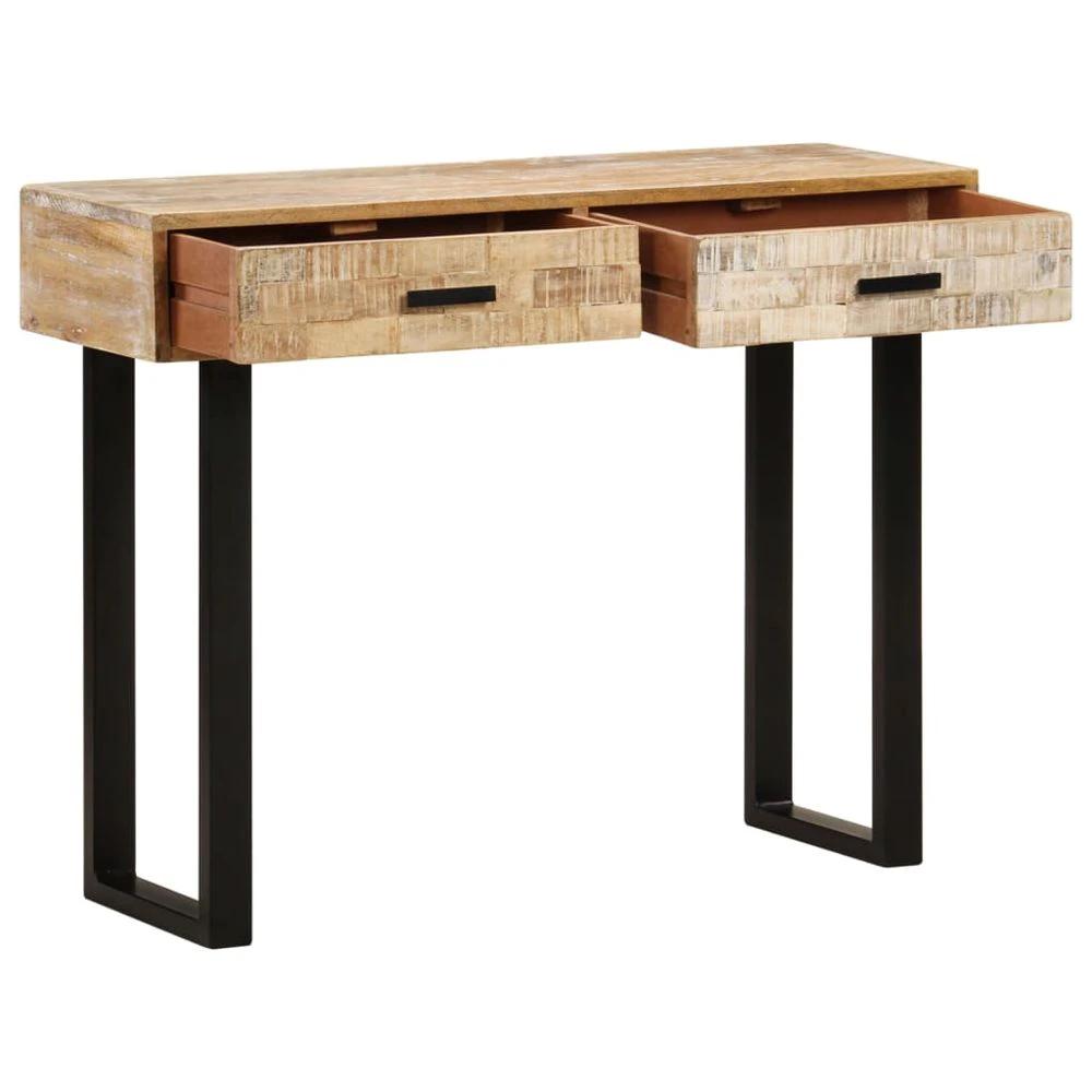 vidaXL Console Table 100x30x75 cm vidaXL Solid Mango Wood - Uncategorized Console Table