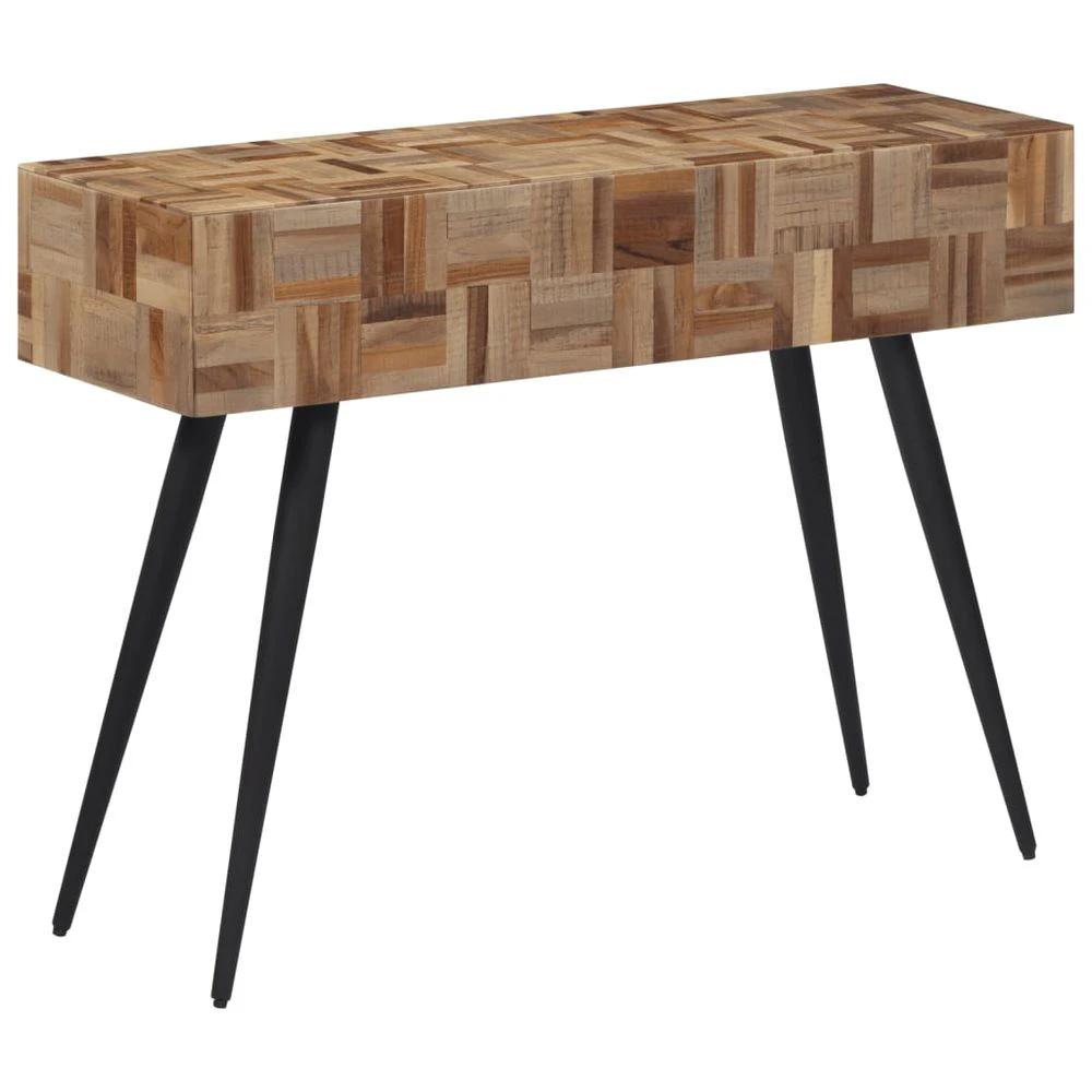 Console Table 110x34x80 cm vidaXL Solid Reclaimed Teak by vidaXL
