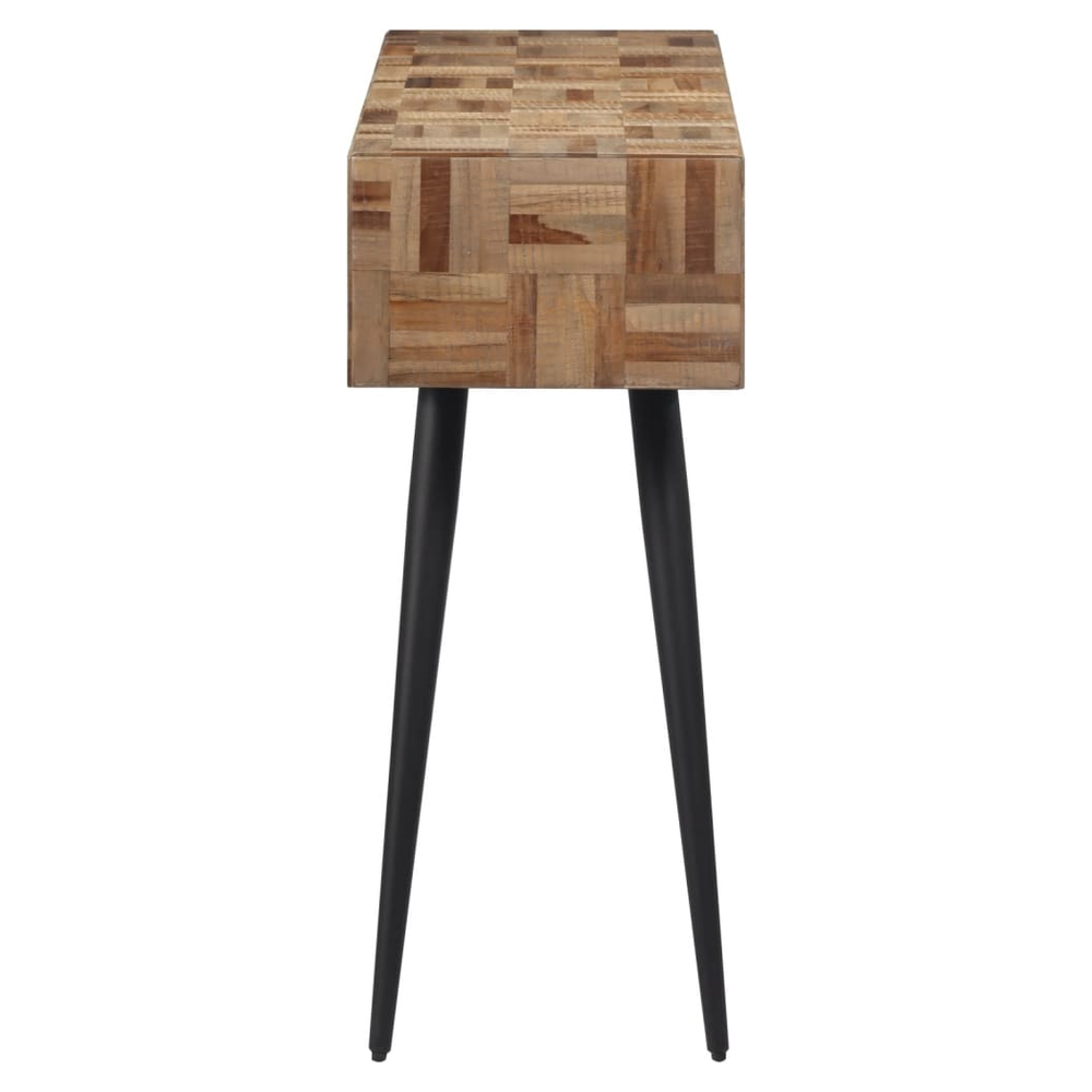 vidaXL Console Table 110x34x80 cm vidaXL Solid Reclaimed Teak - Uncategorized Console Table