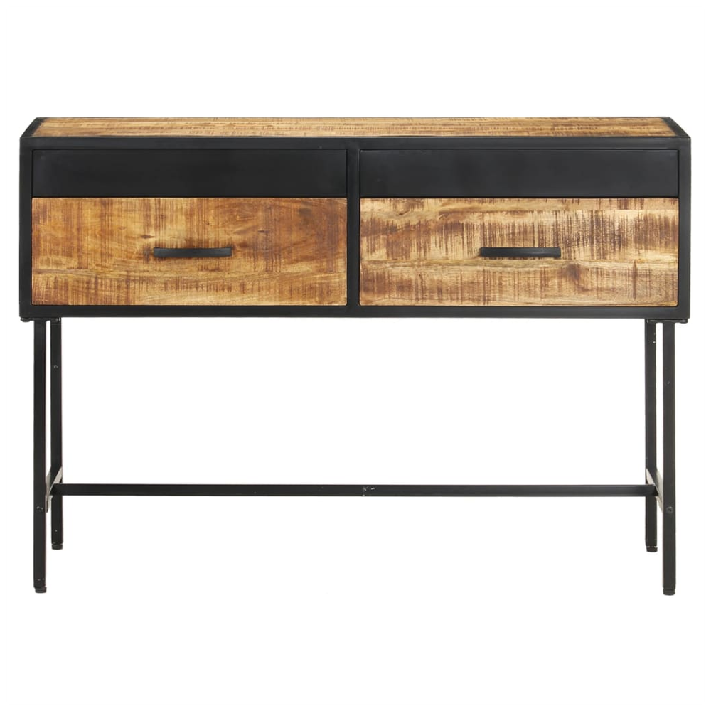Console Table 110x35x75 cm vidaXL Rough Mango Wood by vidaXL