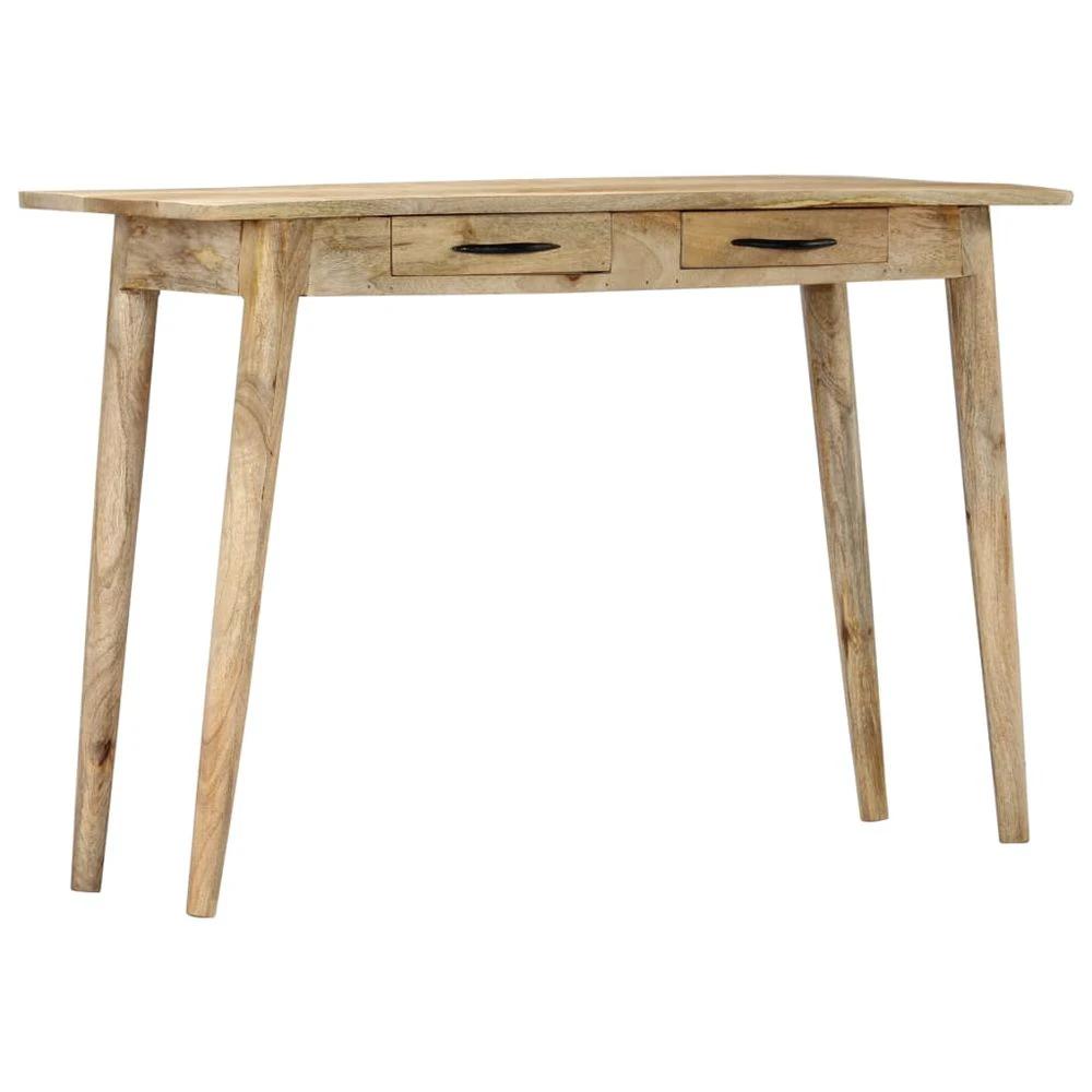 Console Table 115x40x75 cm vidaXL Solid Rough Mango Wood by vidaXL