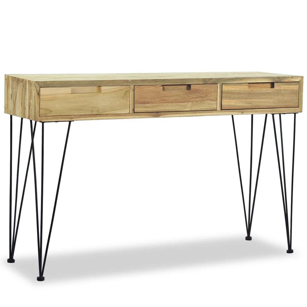 vidaXL Console Table 120x35x76 cm vidaXL Solid Teak - Uncategorized Console Table