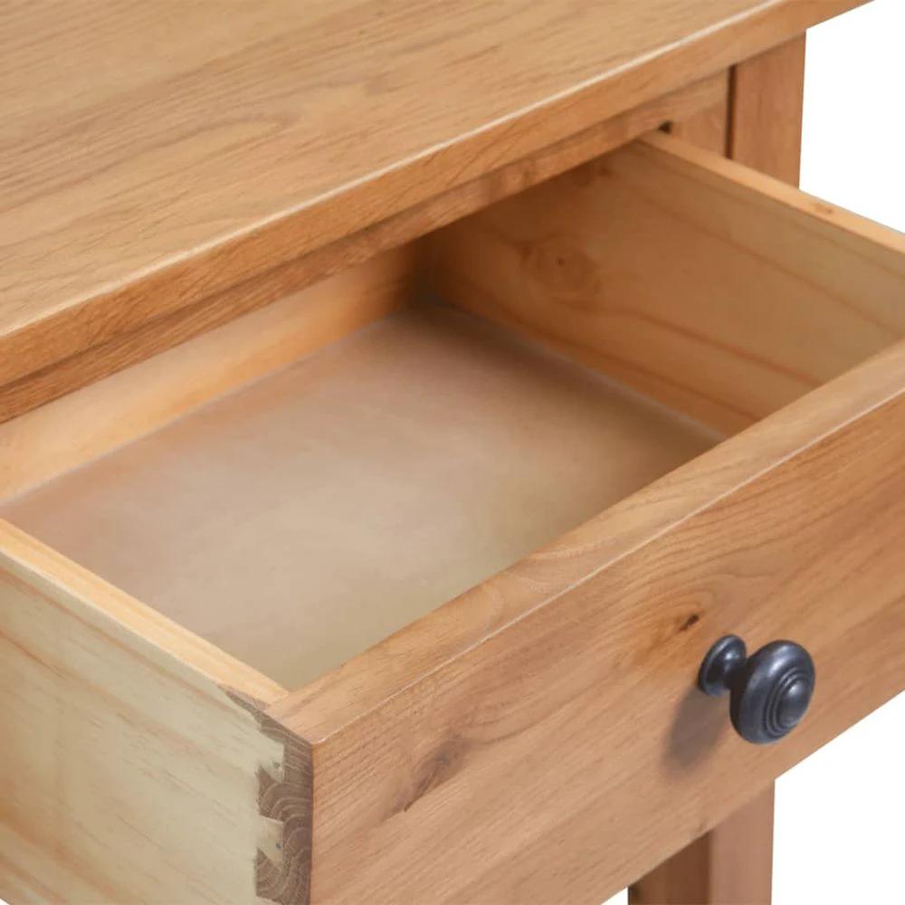 Console Table 50x32x75 cm vidaXL Solid Oak Wood by vidaXL