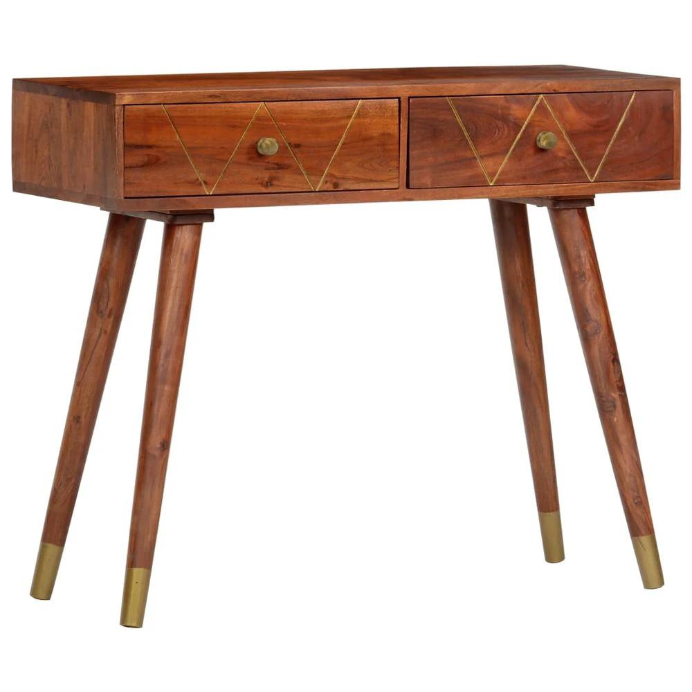 Console Table 90x35x76 cm vidaXL Solid Acacia Wood by vidaXL