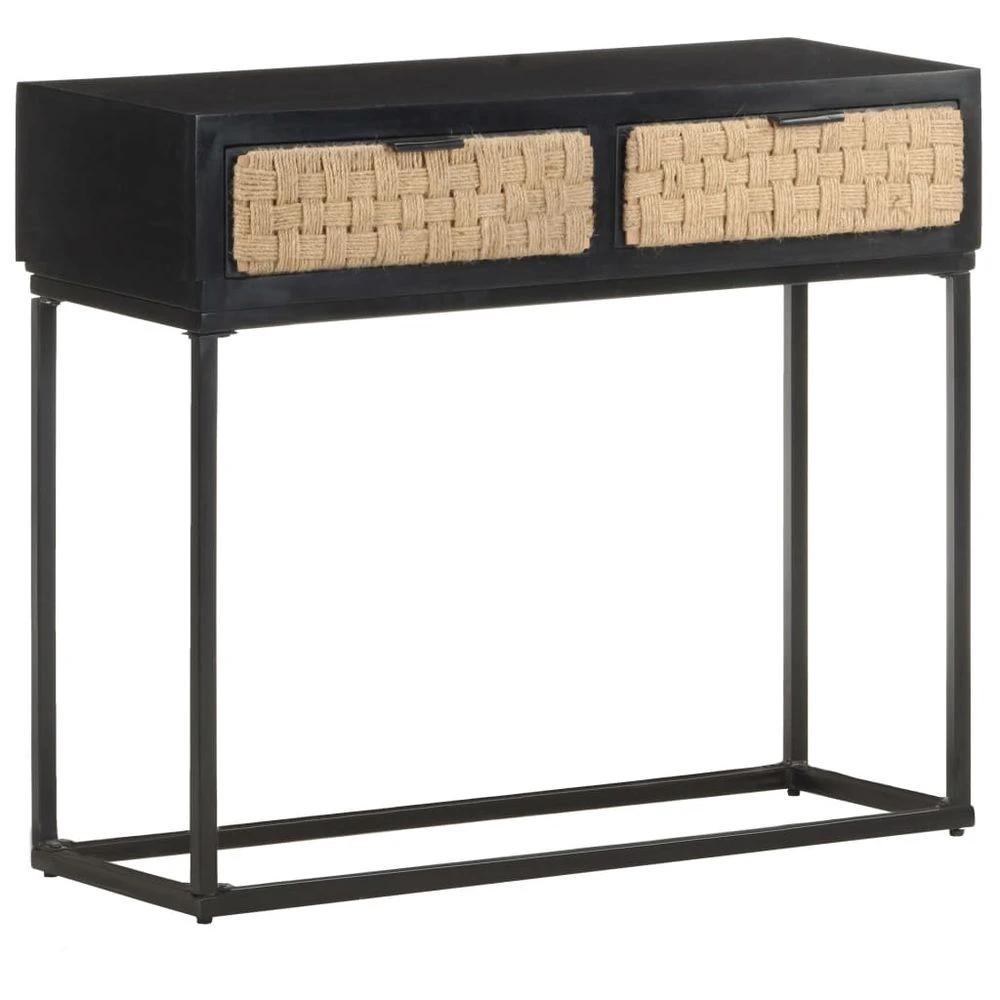 Console Table 90x35x76 cm vidaXL Solid Mango Wood by vidaXL