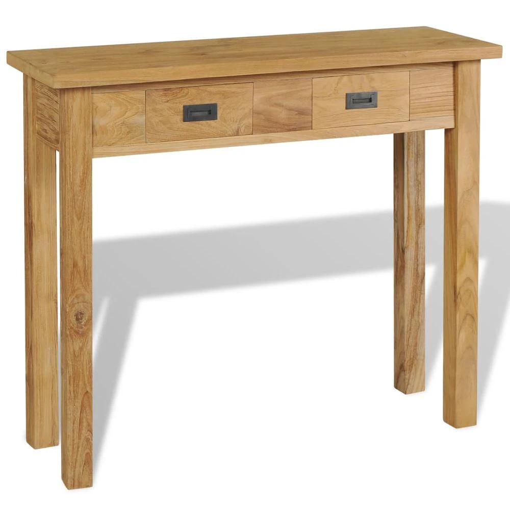Console Table vidaXL Solid Teak 90x30x80 cm by vidaXL