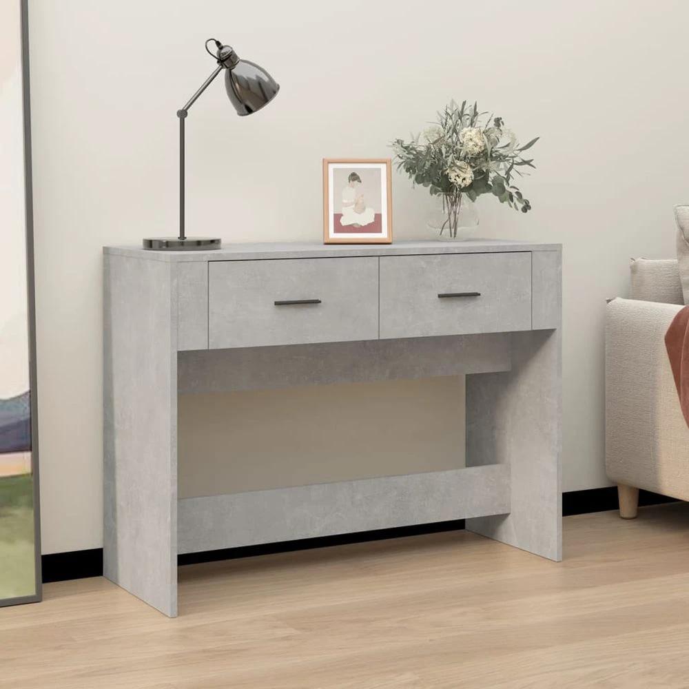 Console Table vidaXL White 100x39x75 cm Engineered Wood by vidaXL