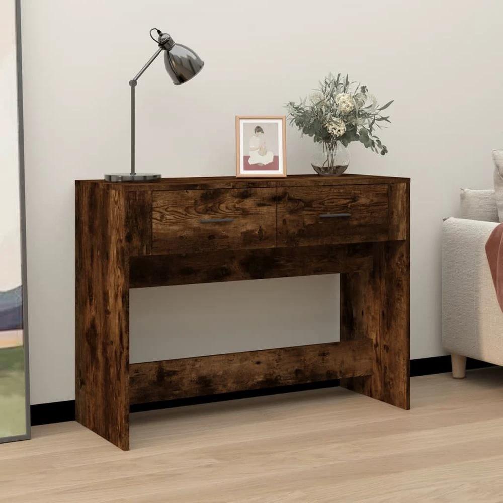 Console Table vidaXL White 100x39x75 cm Engineered Wood by vidaXL