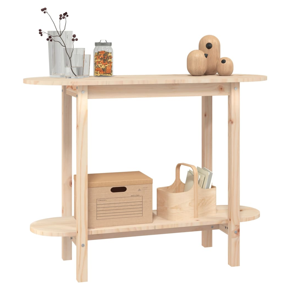 Console Table 110x40x80 cm vidaXL Solid Wood Pine by vidaXL