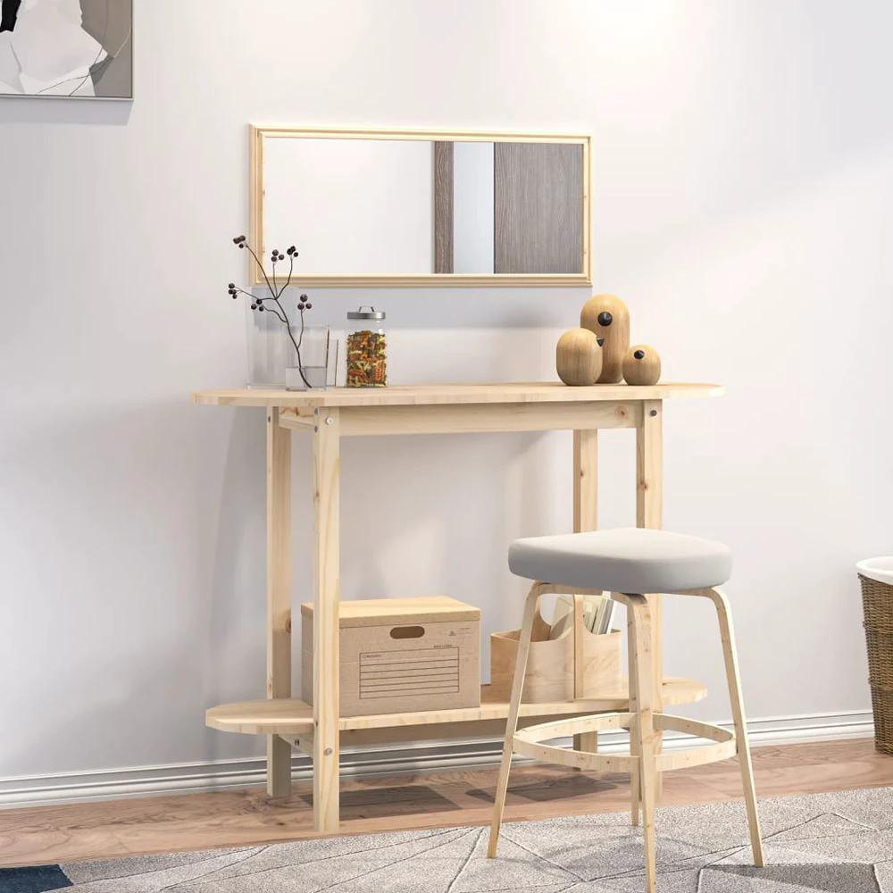 Console Table 110x40x80 cm vidaXL Solid Wood Pine by vidaXL