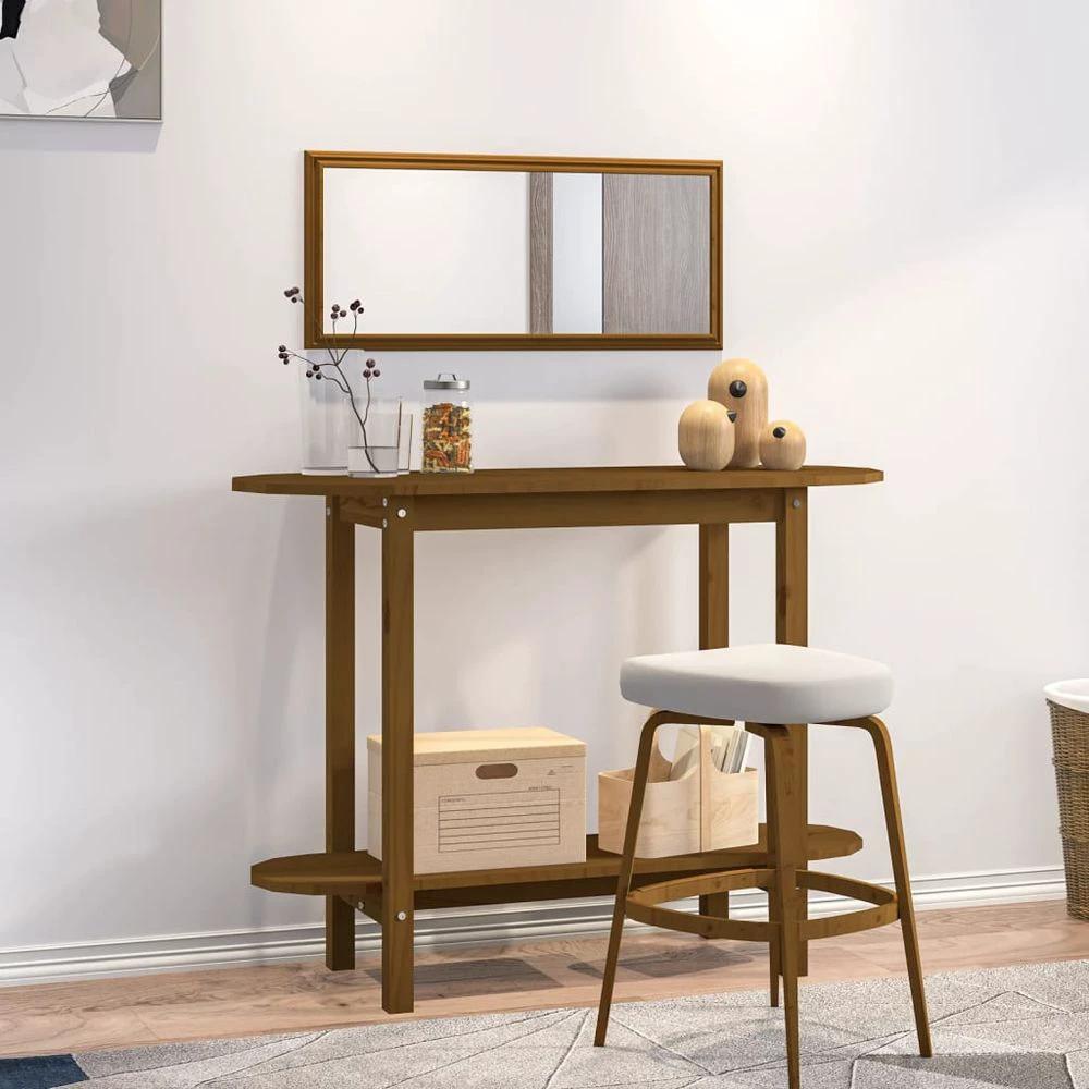 Console Table 110x40x80 cm vidaXL Solid Wood Pine by vidaXL