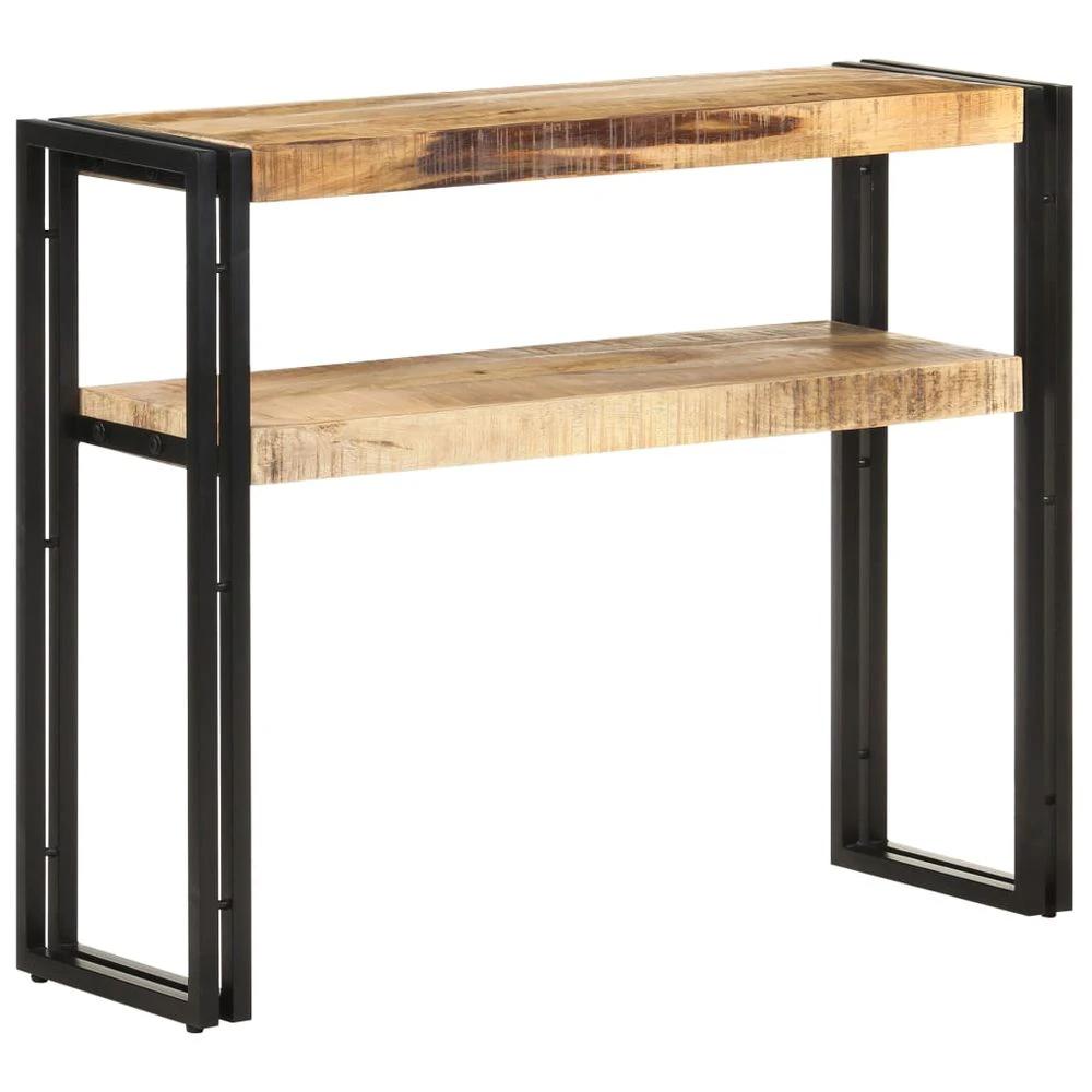 vidaXL Console Table 90x30x75 cm vidaXL Rough Mango Wood - Uncategorized Console Table