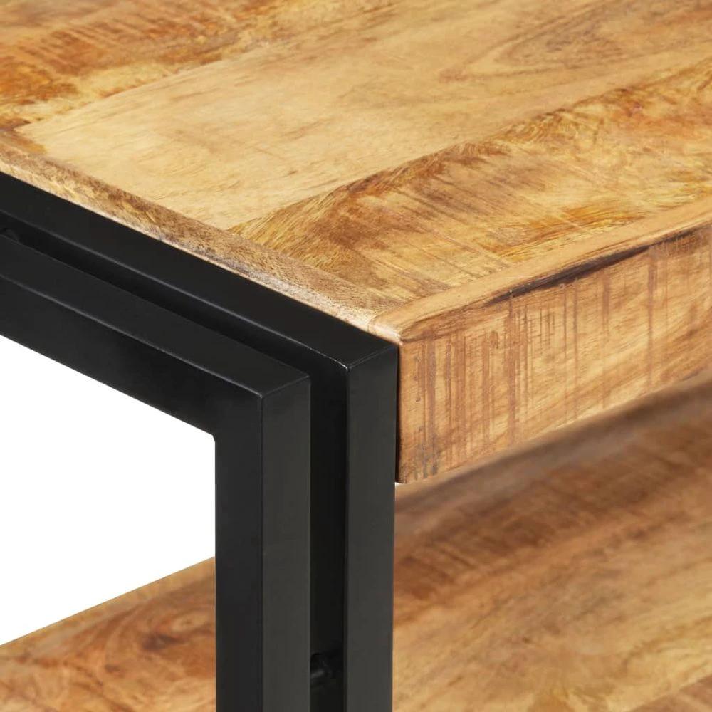 vidaXL Console Table 90x30x75 cm vidaXL Rough Mango Wood - Uncategorized Console Table