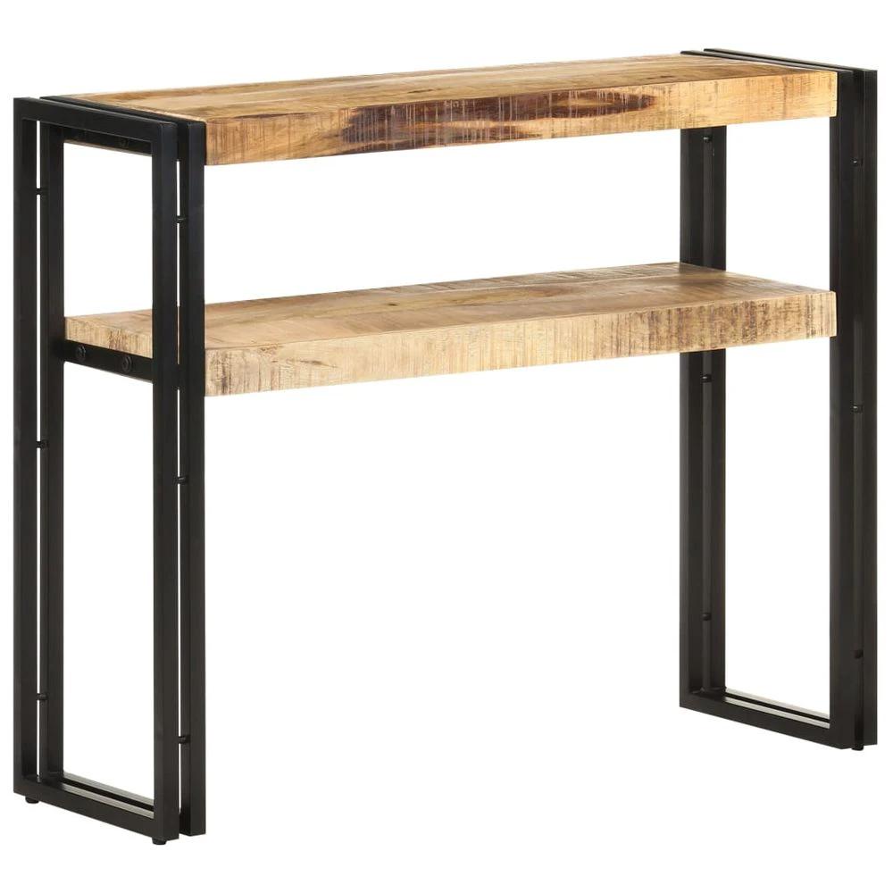 vidaXL Console Table 90x30x75 cm vidaXL Rough Mango Wood - Uncategorized Console Table