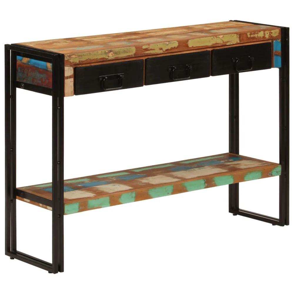 Console Table 110x30x76 cm vidaXL Solid Wood Reclaimed by vidaXL