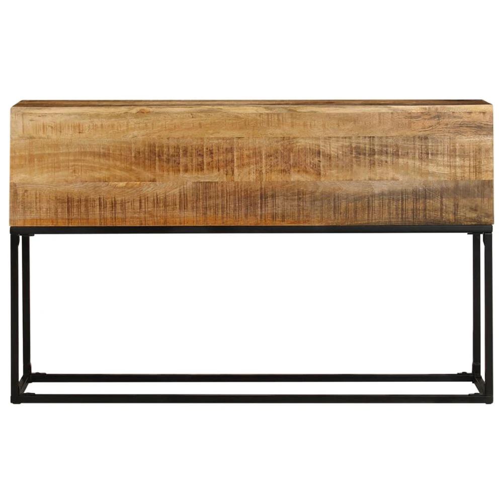 Console Table 120x30x75 cm vidaXL Rough Mango Wood by vidaXL
