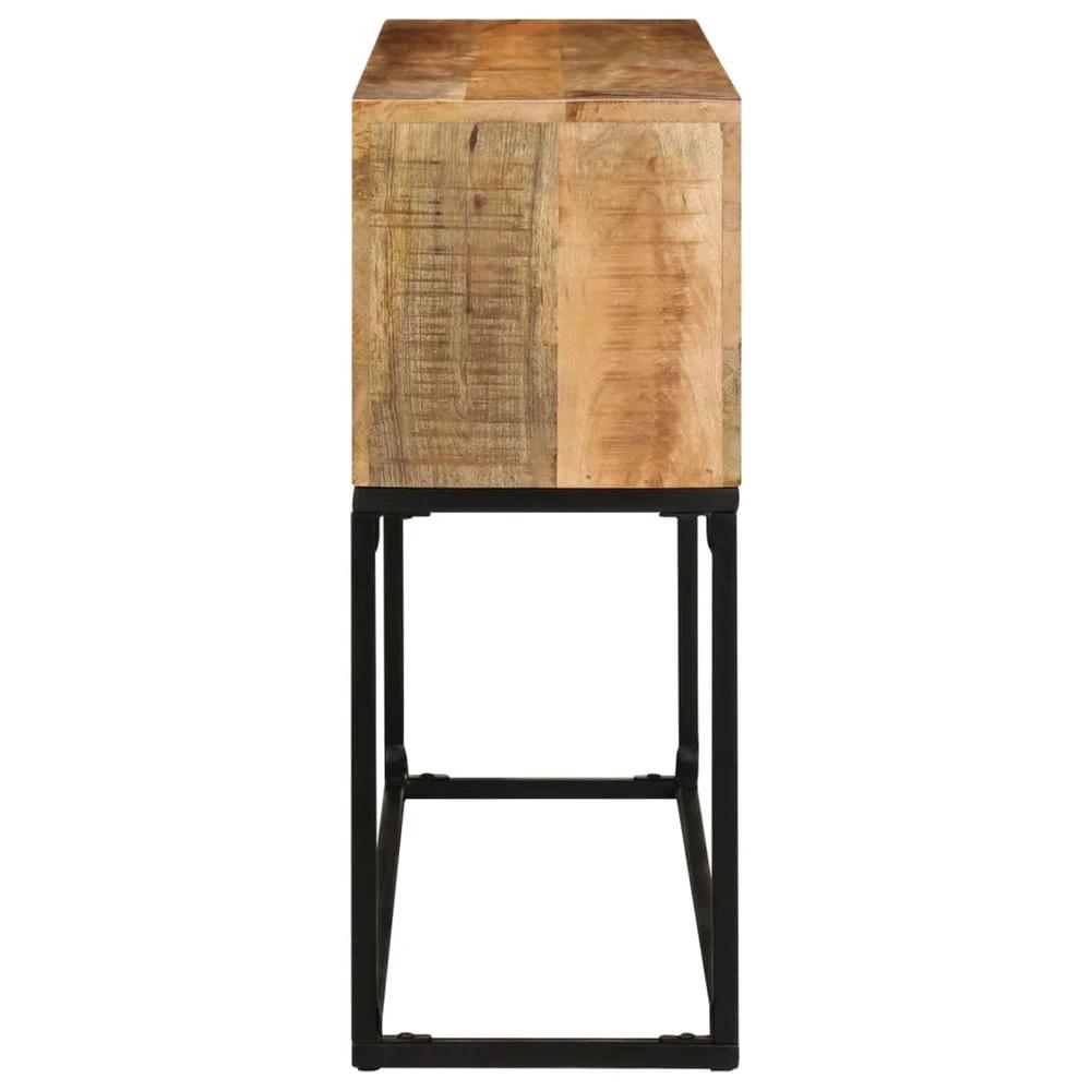 Console Table 120x30x75 cm vidaXL Rough Mango Wood by vidaXL